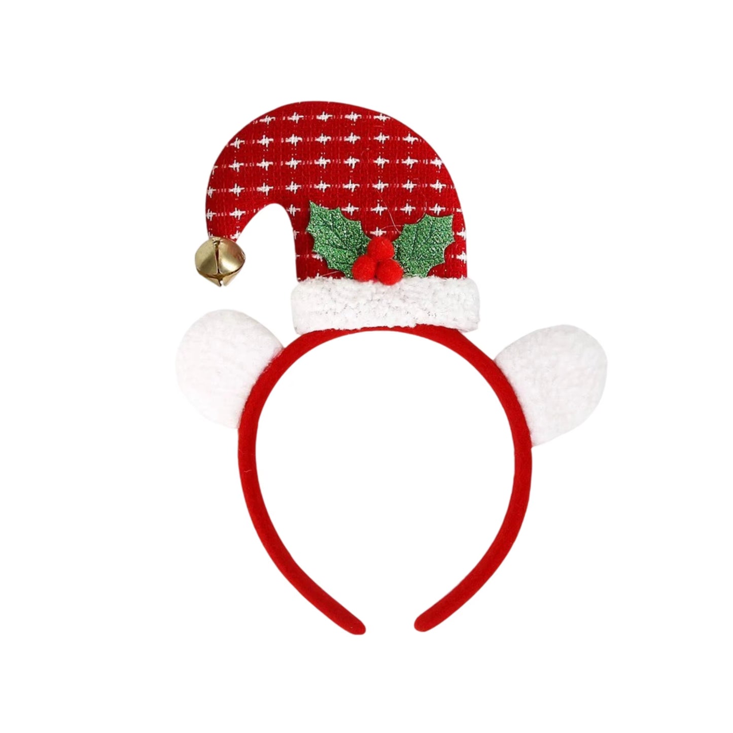 Festive Christmas Hairband for Women and Children - Holiday Headpiece with Secure Grip Accessory