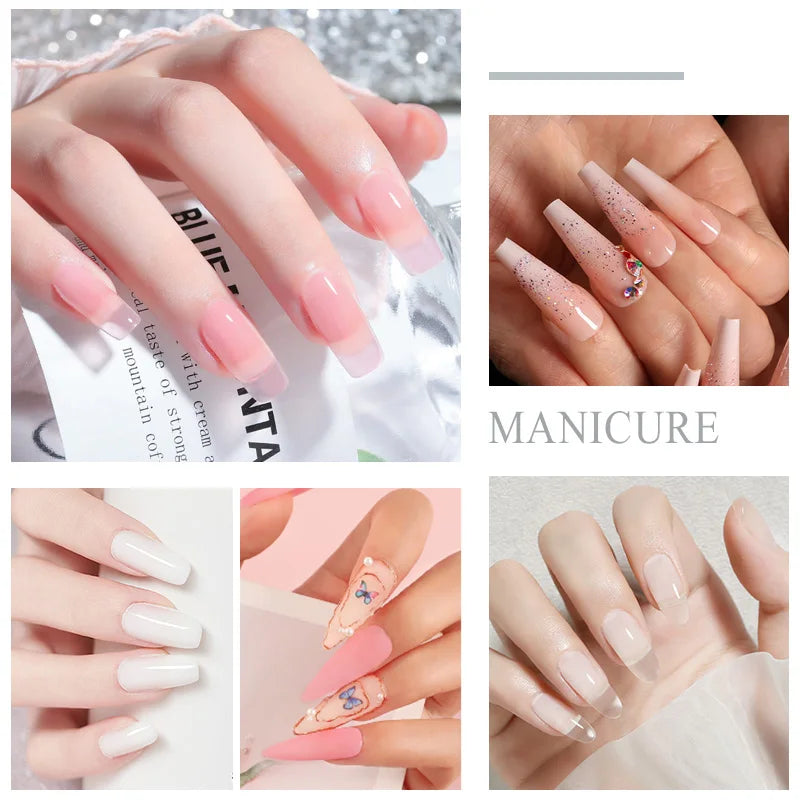 Acrylic Nail Kit for Nails Art All for Manicure Nail Acrylic Powder Liquid Professional Set for Extension Nail Carving Tips